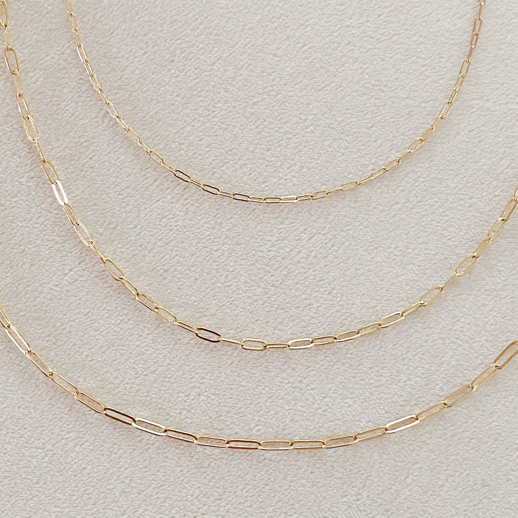 Triple The Fun Chain Link Necklace