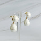 Teardrop Pearl Earrings