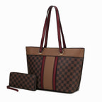 Fabiola Vegan Leather Womens Tote Bag with wallet