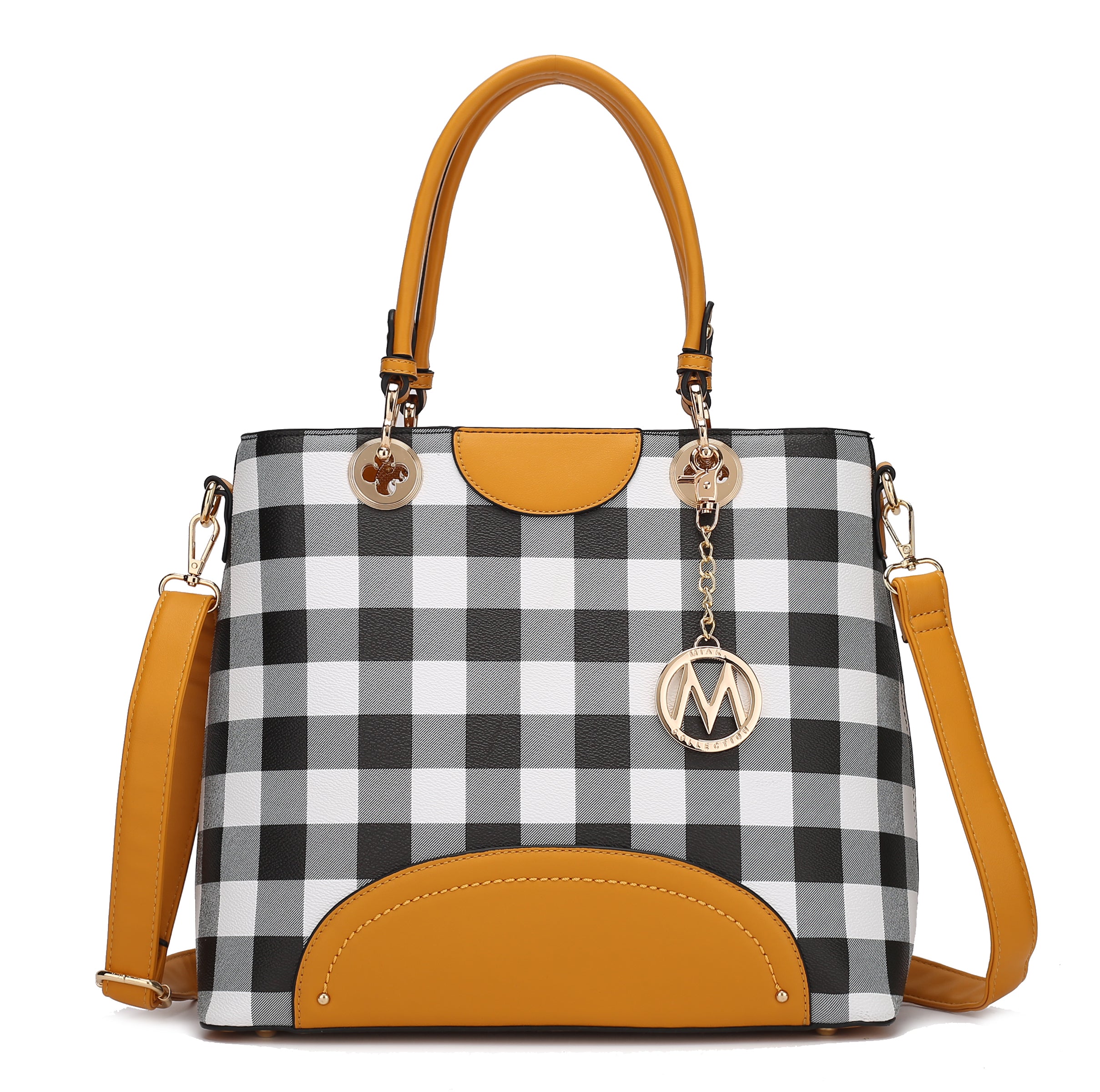 MKF CollectionGabriella Chekered Handbag With Wallet by Mia K