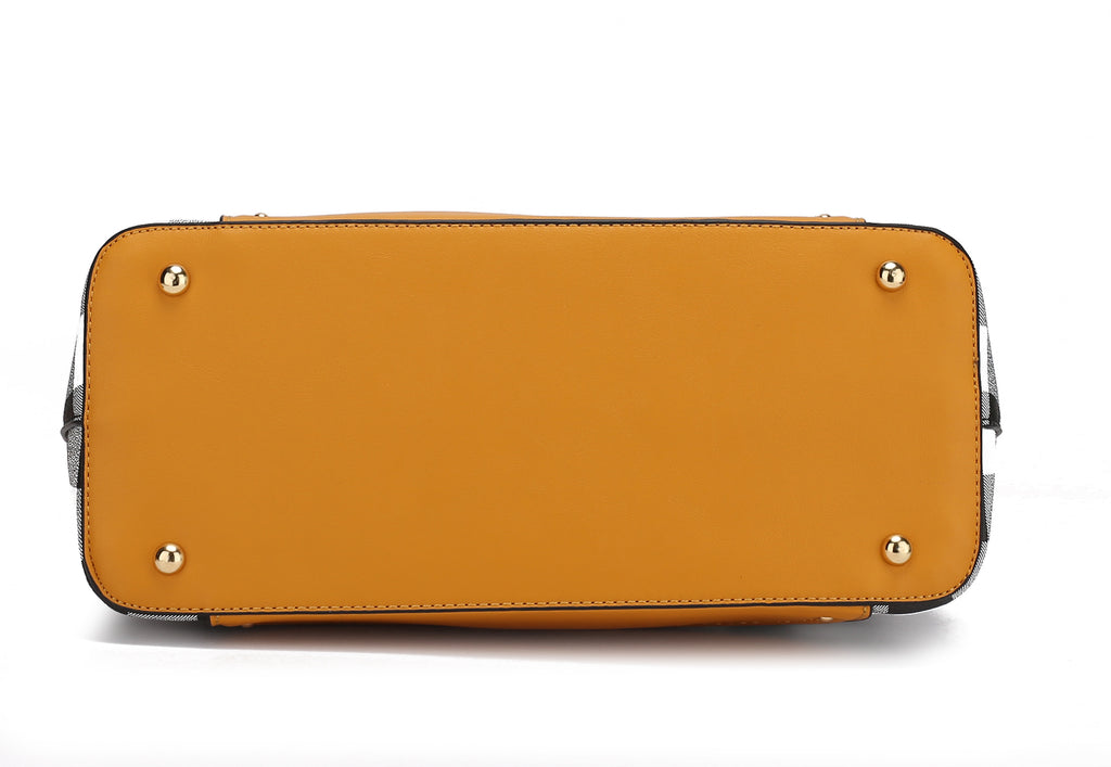 MKF CollectionGabriella Chekered Handbag With Wallet by Mia K