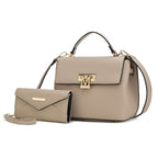 Hadley Vegan Leather Women Satchel Bag with Wristlet Wallet