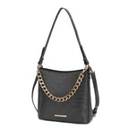 Bizzy Faux Crocodile Embossed Vegan Leather Women Shoulder Bag