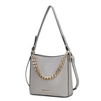 Bizzy Faux Crocodile Embossed Vegan Leather Women Shoulder Bag