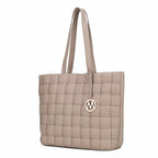 Rowan Woven Vegan Leather Women Tote Bag