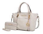 MKF Collection Darielle Satchel Bag with Wallet by Mia K