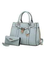 Christine Vegan Leather Women Satchel Bag with wallet