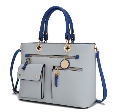 MKF Collection Julia Color-Block Women Satchel Bag by Mia K