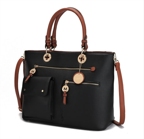 MKF Collection Julia Color-Block Women Satchel Bag by Mia K