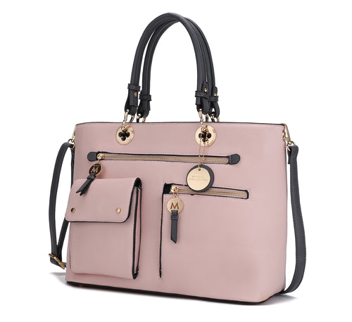 MKF Collection Julia Color-Block Women Satchel Bag by Mia K