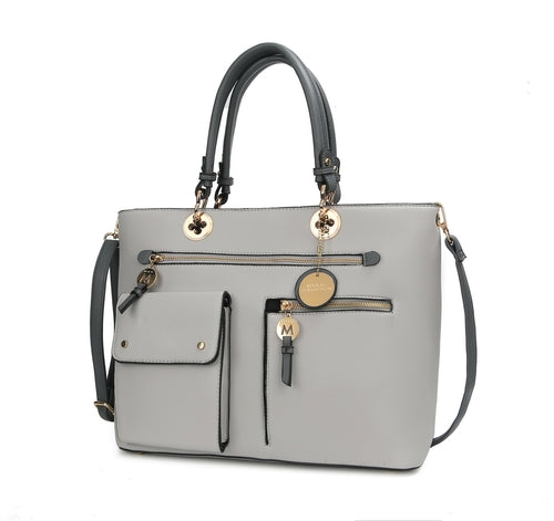 MKF Collection Julia Color-Block Women Satchel Bag by Mia K