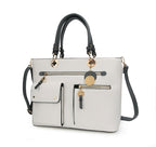 MKF Collection Julia Color-Block Women Satchel Bag by Mia K