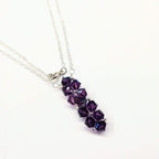 Handmade Wire Woven Crystal Rock Candy Necklace in Various Colors