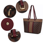 Fabiola Vegan Leather Womens Tote Bag with wallet