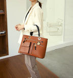 MKF Collection Julia Color-Block Women Satchel Bag by Mia K