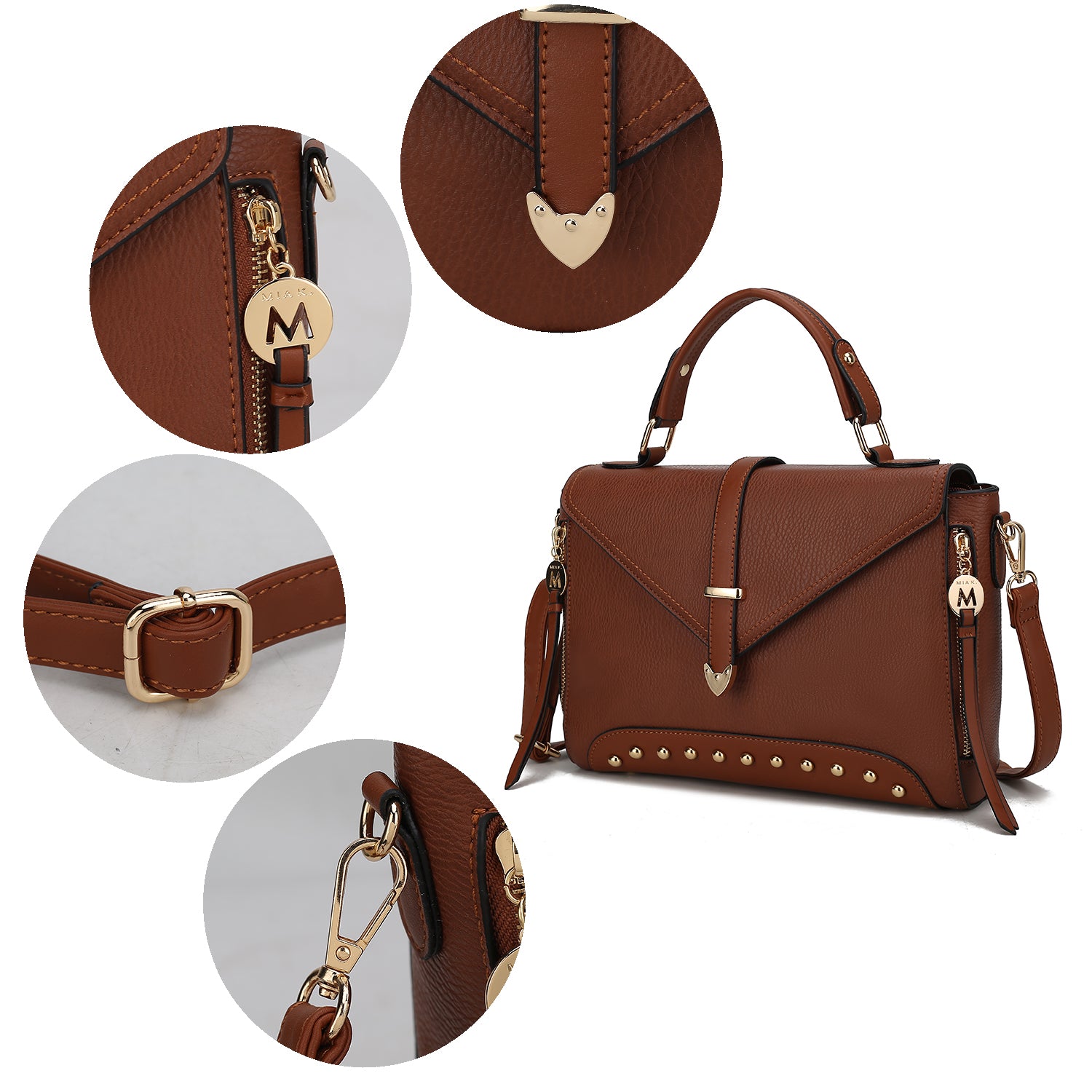 Angela Vegan Leather Women Satchel Bag