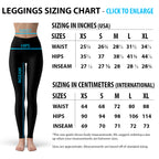 Womens Black Leopard Spots Leggings