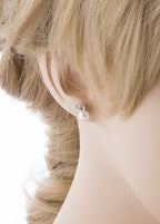 Bridal Wedding Jewelry Set Crystal Rhinestone Elegant Pearl Necklace