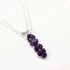 Handmade Wire Woven Crystal Rock Candy Necklace in Various Colors